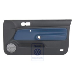 Γνήσιο VW Επένδυση Πόρτας (Δέρμα) Μαύρο/Orbitblue - 1J3867012CNGEC