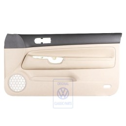 Γνήσιο VW Επένδυση Πόρτας Δέρμα Μαύρο/Ανοιχτό Μπεζ - 1J3867012CPFWZ