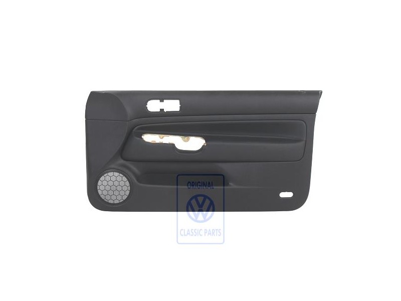 Γνήσιο VW Επένδυση Πόρτας (Δέρμα) Μαύρο/Μαύρο - 1J3867012EDHSA