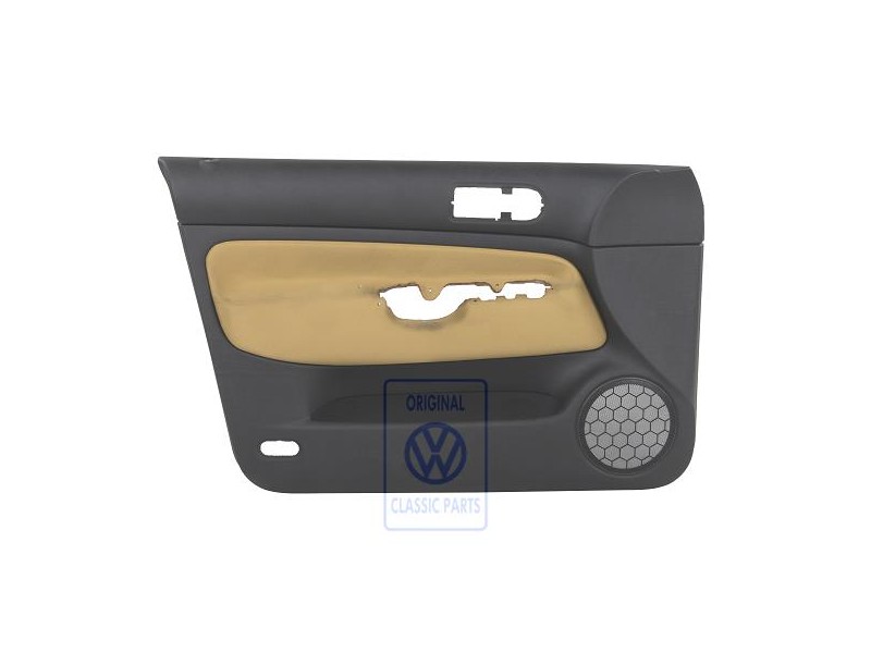 Γνήσιο VW Επένδυση Πόρτας (Ύφασμα) Μαύρο / Κίτρινο - 1J4867011CKGRE