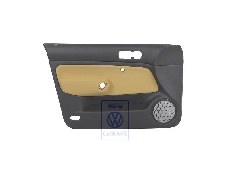 Γνήσιο VW Επένδυση Πόρτας (Ύφασμα) Μαύρο / Κίτρινο - 1J4867011CNGRE