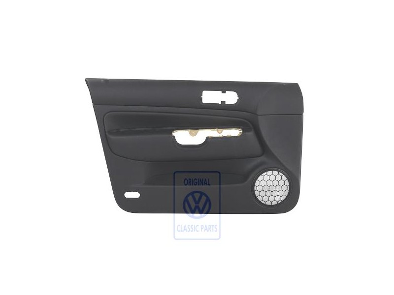 Γνήσιο VW Επένδυση Πόρτας (Δέρμα) Μαύρο/Μαύρο - 1J4867011FDHSA