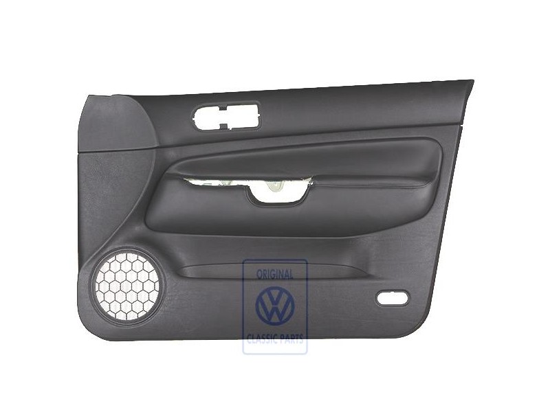 Γνήσιο VW Επένδυση Πόρτας (Δέρμα) Μαύρο/Μαύρο - 1J4867012DDGEN