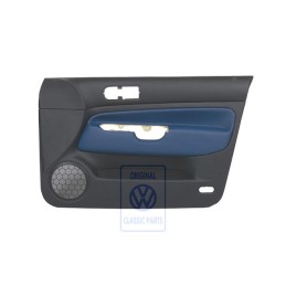 Γνήσιο VW Επένδυση Πόρτας (Δέρμα) Μαύρο/Jazzblue - 1J4867012ELHSE