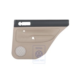 Γνήσιο VW Επένδυση Πόρτας (Δέρμα) Μαύρο/Ανοιχτό Μπεζ - 1J9867212AAFWZ