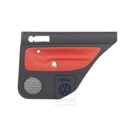 Γνήσιο VW Επένδυση Πόρτας (Δέρμα) Μαύρο/Tropic Πορτοκαλί - 1J9867212AAGEB