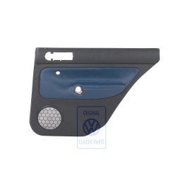 Γνήσιο VW Επένδυση Πόρτας (Δέρμα) Μαύρο/Orbitblue - 1J9867212AAGEC
