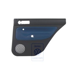 Γνήσιο VW Επένδυση Πόρτας (Δέρμα) Μαύρο/Orbitblue - 1J9867212ALGEC