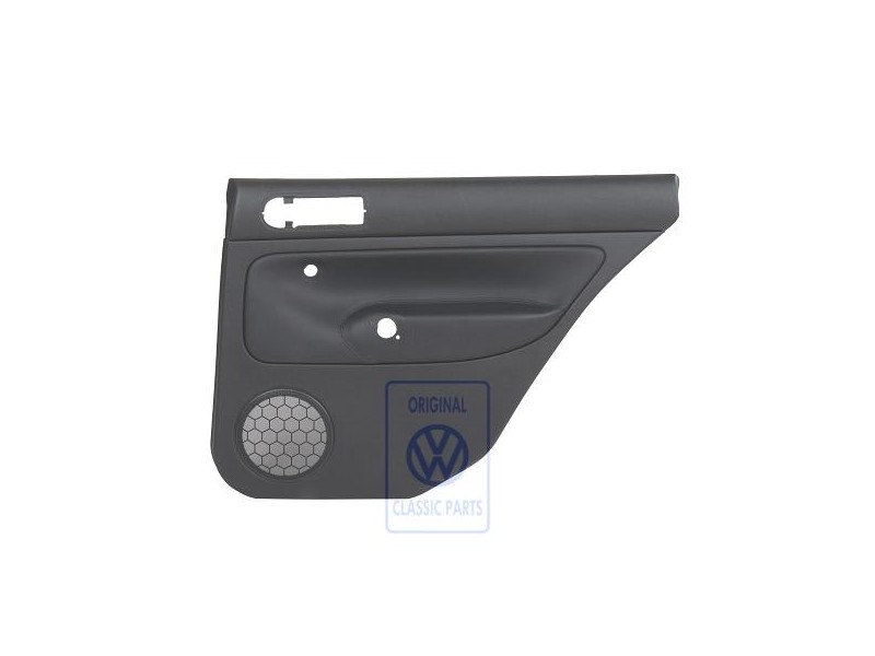 Γνήσιο VW Επένδυση Πόρτας (Δέρμα) Μαύρο/Μαύρο - 1J9867212ALGEN
