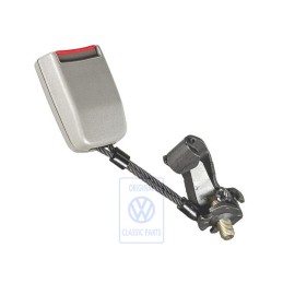 Γνήσιο VW Ασφάλεια Ζώνης Flanell Γκρι/Κόκκινο Φωτιάς - 1J0857495B FCP