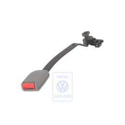 Γνήσιο VW Ασφάλεια Ζώνης Flanell Γκρι/Κόκκινο Φωτιάς - 1J3858472B FCP