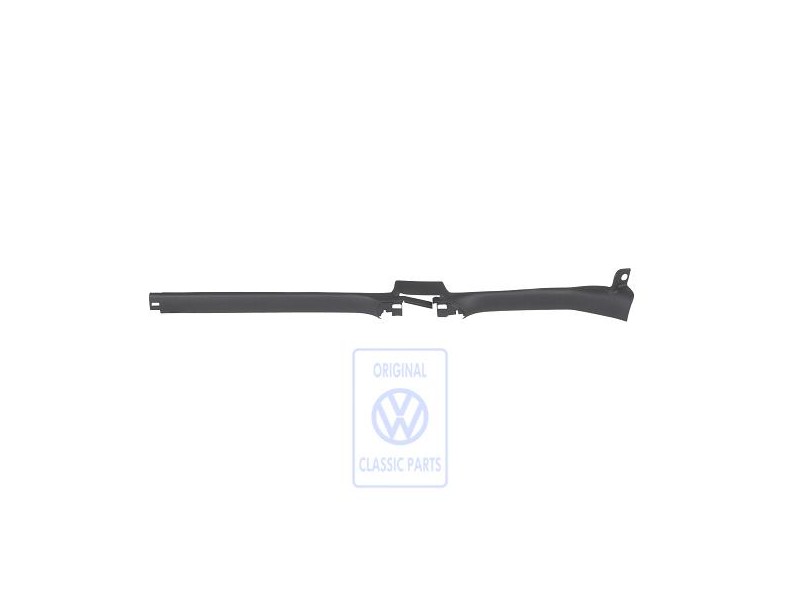 Γνήσιο VW Λωρίδα Επιβίβασης Μαρσπιέ Σατινέ Μαύρο - 1J4853373B B41