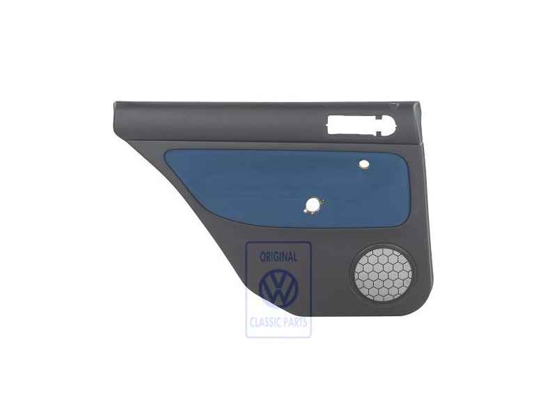 Γνήσιο VW Επένδυση Πόρτας (Ύφασμα) Μαύρο / Μπλε - 1J9867211Q HYX
