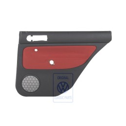 Γνήσιο VW Επένδυση Πόρτας (Ύφασμα) Μαύρο/Tropic Πορτοκαλί - 1J9867212Q GHF
