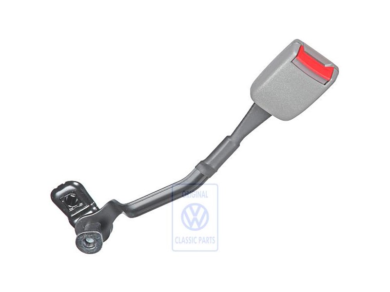 Γνήσιο VW Ασφάλεια Ζώνης Flanell Γκρι/Κόκκινο Φωτιάς - 1J3858472 FCP