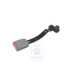 Γνήσιο VW Ασφάλεια Ζώνης Flanell Γκρι/Κόκκινο Φωτιάς - 1J4858471 FCP