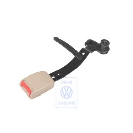 Γνήσιο VW Ασφάλεια Ζώνης Ανοιχτό Μπεζ/Κόκκινο Φωτιάς - 1J4858471 FCR