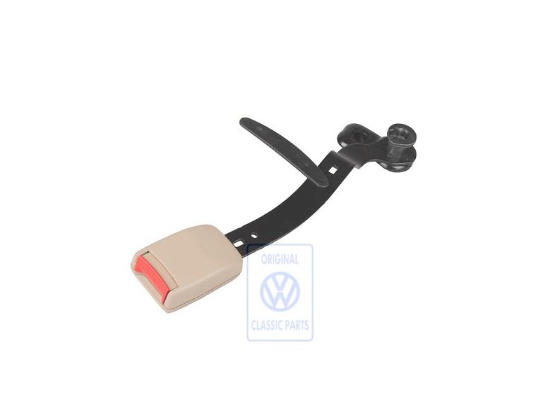 Γνήσιο VW Ασφάλεια Ζώνης Ανοιχτό Μπεζ/Κόκκινο Φωτιάς - 1J4858471 FCR