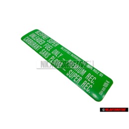 Γνήσιο VW Πινακίδα Min. Roz. 91 Unleaded Fuel - 034010105K