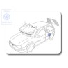Γνήσιο VW Πλευρικό Τζάμι - 1J6845041
