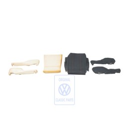 Γνήσιο VW Επένδυση Καθίσματος Ύφασμα Γκρι/Κόκκινο - 191881370A WE9