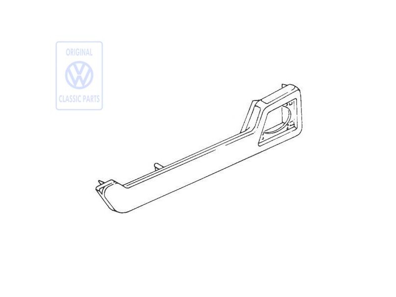 Γνήσιο VW Ντουλαπάκι Σατινέ Μαύρο - 533867131 01C