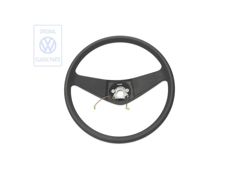 Γνήσιο VW Τιμόνι Σατινέ Μαύρο - 867419091K 01C