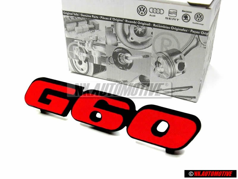 Γνήσιο VW G60 Εμπρόσθιο Σήμα Έμβλημα Μάσκας Κόκκινο - 191853679N QN5