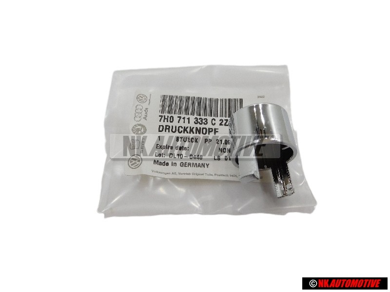 Γνήσιο VW Κουμπί Χρωμέ - 7H0711333C 2ZZ