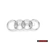 Γνήσιο Audi Δαχτυλίδια Εμπρόσθιο Σήμα Έμβλημα Μάσκας Χρωμέ - 4H0853605B 2ZZ