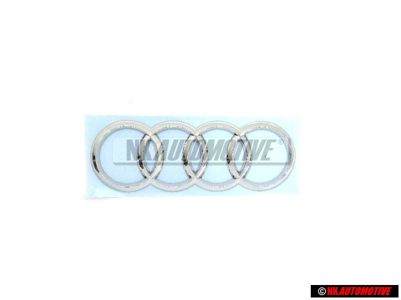 Γνήσιο Audi Δαχτυλίδια Οπίσθιο Σήμα Έμβλημα Χρωμέ - 8W9853742 2ZZ