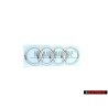 Γνήσιο Audi Δαχτυλίδια Οπίσθιο Σήμα Έμβλημα Χρωμέ - 8W9853742 2ZZ