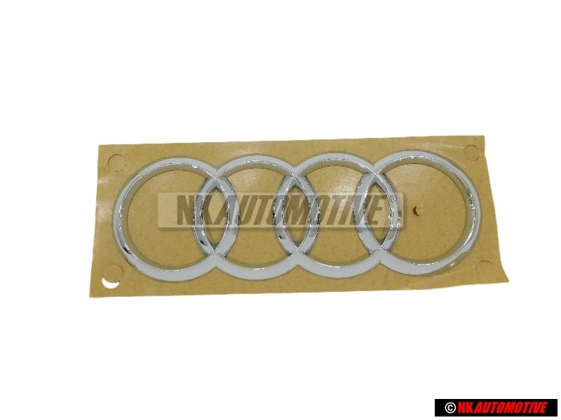 Γνήσιο Audi Δαχτυλίδια Οπίσθιο Σήμα Έμβλημα Χρωμέ - 4G9853742 2ZZ
