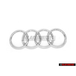 Γνήσιο Audi Δαχτυλίδια Οπίσθιο Σήμα Έμβλημα Χρωμέ - 4K8853742 2ZZ