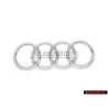 Γνήσιο Audi Δαχτυλίδια Οπίσθιο Σήμα Έμβλημα Χρωμέ - 4K8853742 2ZZ