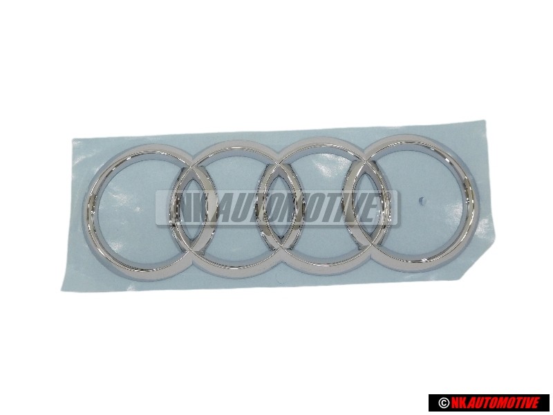Γνήσιο Audi Δαχτυλίδια Οπίσθιο Σήμα Έμβλημα Χρωμέ - 8W6853742 2ZZ