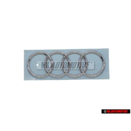 Γνήσιο Audi Δαχτυλίδια R8 Εμπρόσθιο Σήμα Έμβλημα Χρωμέ - 420853605A 2ZZ