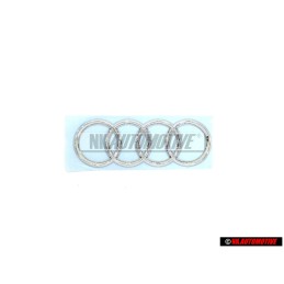Γνήσιο Audi Δαχτυλίδια Οπίσθιο Σήμα Έμβλημα Χρωμέ - 420853742 2ZZ