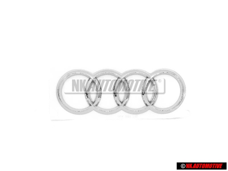 Γνήσιο Audi Δαχτυλίδια Οπίσθιο Σήμα Έμβλημα Χρωμέ - 8V4853742 2ZZ