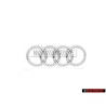 Γνήσιο Audi Δαχτυλίδια Οπίσθιο Σήμα Έμβλημα Χρωμέ - 8V4853742 2ZZ