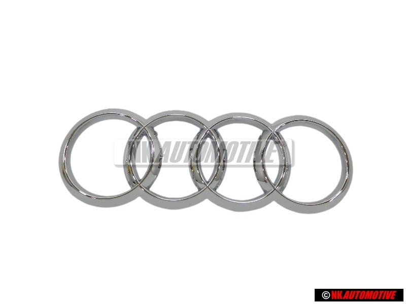 Γνήσιο Audi Δαχτυλίδια Εμπρόσθιο Σήμα Έμβλημα Μάσκας Χρωμέ - 4H0853605A