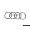 Γνήσιο Audi Δαχτυλίδια Εμπρόσθιο Σήμα Έμβλημα Μάσκας Χρωμέ - 4H0853605A