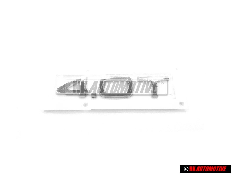 Γνήσιο Audi 4.0T Οπίσθιο Σήμα Έμβλημα Χρωμέ - 4H0853743G 2ZZ