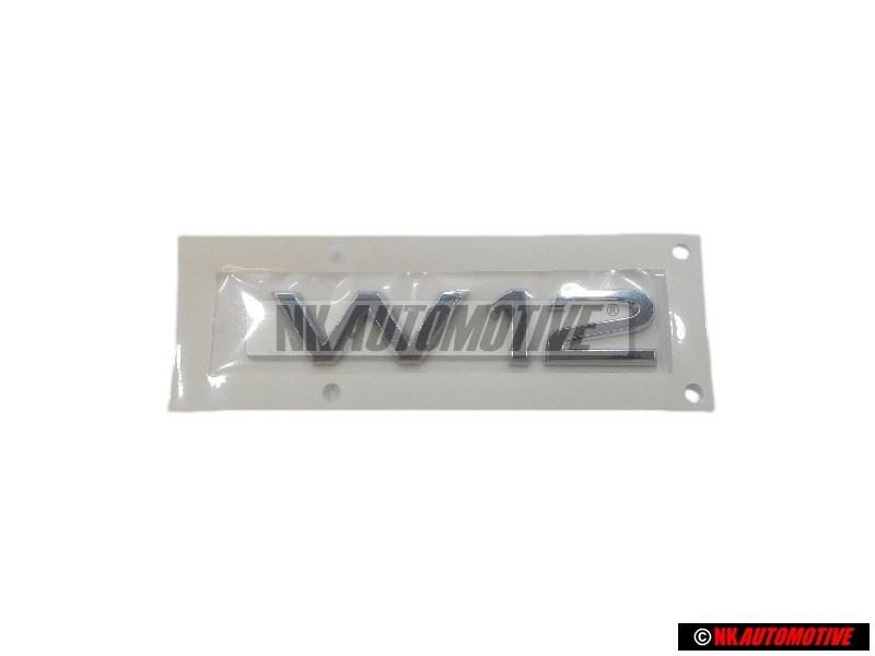 Γνήσιο Audi W12 Οπίσθιο Σήμα Έμβλημα Χρωμέ - 4H0853743B 2ZZ
