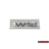 Γνήσιο Audi W12 Οπίσθιο Σήμα Έμβλημα Χρωμέ - 4H0853743B 2ZZ