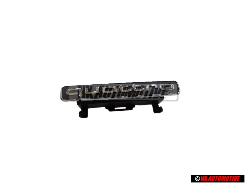 Γνήσιο Audi QUATTRO Εμπρόσθιο Σήμα Έμβλημα Μάσκας Μάυρο Χρωμέ - 4N0853736 2ZZ