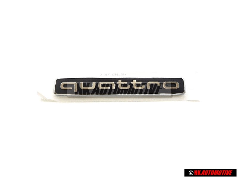 Γνήσιο Audi QUATTRO Εμπρόσθιο Σήμα Έμβλημα Μάσκας Μάυρο Χρωμέ - 4G0853736E 2ZZ