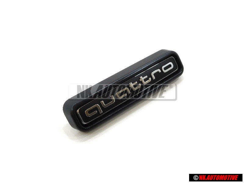 Γνήσιο Audi QUATTRO Εμπρόσθιο Σήμα Έμβλημα Μάσκας Μάυρο Χρωμέ - 4N0853736A 2ZZ