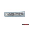 Γνήσιο Audi 45 TDI Οπίσθιο Σήμα Έμβλημα Χρωμέ - 4G0853744D 2ZZ
