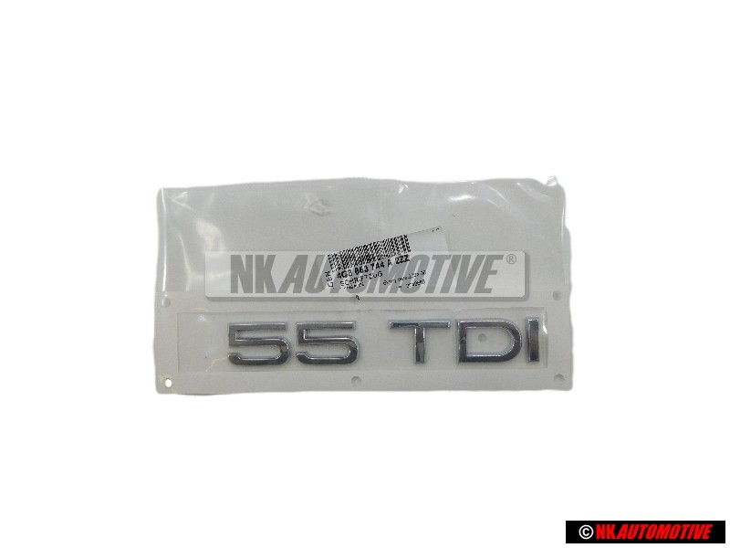 Γνήσιο Audi 55 TDI Οπίσθιο Σήμα Έμβλημα Χρωμέ - 4G8853744A 2ZZ